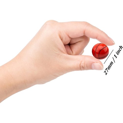 OBTANIM 50 Pieces Colorful Bouncy Balls Bulk Mixed Pattern High Bouncing Balls for Kids Party Favors, Prizes, Birthdays Gift (27 mm)