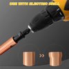 HVAC Repair Tool, Swage Tube Expander 5 in 1 Air Conditioner Copper Pipe Expander Swaging Drill Set Copper Tubing Tool with 1/4, 3/8, 1/2, 5/8, 3/4 Bits