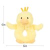 Apricot Lamb Baby Duck Soft Rattle Toy, Plush Stuffed Animal for Newborn Soft Over 0 Months (Duck, 6 Inches)