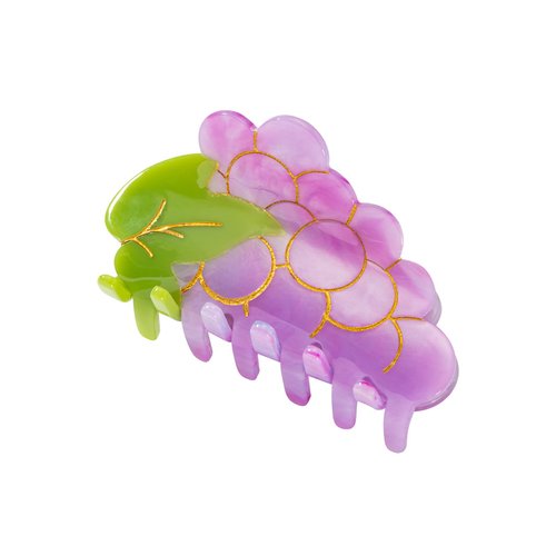 Fruit Grape Shaped Hair Claw Clip Fashion Summer Beach Medium Hair claw clips Strong Hold Hair Jaw Barrettes Hairpins Hair Ponytail Holder Decor Accessories for Women Girls Thin Thick Curly Fine Hair