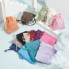 PH PandaHall 15 Color Burlap Gift Bags Packing Pouches Drawstring Bags 2.7x3.5'' Small Cloth Gift Bags Packing Storage Linen Jewelry Pouches for Wedding Party Shower Birthday Xmas Jewelry