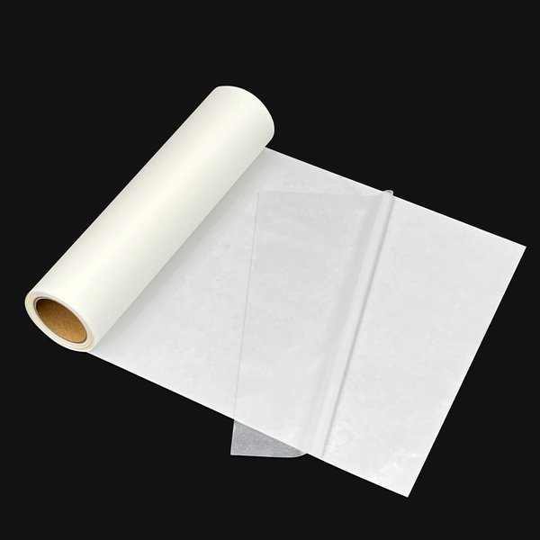 PLANTIONAL Double Sided Iron On Adhesive Film: 11.8 inch x 10 Yards Medium Weight Double-Sided Press-on Patch Heat Melt Fabric Glue Sheet Permanent Fusible Adhesive