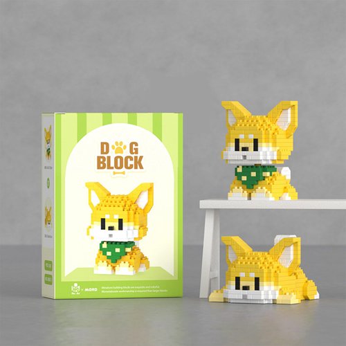 Micro Mini Building Blocks Dog Pets Cute Animal Model Set Building Pet Toys Bricks Gifts for Kid and Adult (Doge)