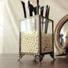PuTwo Makeup Organizer Vintage Make up Brush Holder with Free White Pearls - Small
