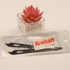 Yeshan Stainless Steel Triple-Cut Long Nail File with Nail Cleaner Tip,5.5 Inch,Pack of 2