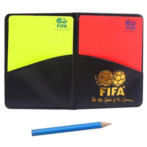 MiaoDuo New Sport Football Soccer Referee Wallet Notebook with Red Card and Yellow Card
