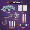 VIGOR PATH Kids Rock Painting Kit: 28-Piece Art and Craft Bundle - Includes 10 Paints (Glow in The Dark and Standard), Crafting Supplies, Ideal for Boys and Girls, Perfect for Kids Ages 4 and Above