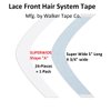 Lace Front Support Tape 5 inch Super Wide A Contour. 1-pk = 24 pieces 3/4" X 5" long