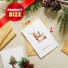 JOYIN 24 PCS Christmas Cards with Envelopes and Stickers, 12 White Different Designs Simplicity Bulk Xmas Greeting Cards 4" x 6" Inches for Wintertime Season, present Giving to Friends and Family