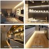 MYPLUS Under Cabinet Led Lighting, 16.4ft LED Strip Lights Kit with Dimmer Control for Kitchen, Cabinet, Shelf, Counter, Bedroom and Décor, Warm White 3000K, 1050LM