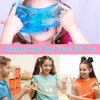 7 Pack Slime, Jelly Cube Crunchy Slime, Super Soft and Non-Sticky Clear Slime Kit, Christmas Slime Party Favors for Girls and Boys