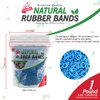 Rubber Bands Hair Band Soft Elastic Hair Accessories Braid Mini Hair Ties Stretchy Hair Ties No Damage Rubber Bands for Hair Made in Vietnam (1 LB - Blue)
