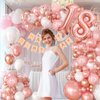Sllyfo18th Birthday Decorations for Girls - (Total 100pcs) 18th Birthday Balloons 18/12/10/5 Inches for Garland Arch,18th Happy Birthday Banner for a Stunning 18th Birthday Celebration