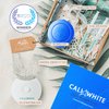 Cali White Teeth Whitening Strip Kit with LED Light + Batteries - Organic Peroxide Teeth Whitening Gel - Set of White Strips for Teeth Whitening - 2x5ml Syringes, Thermoform Whitening Kit Trays & Case