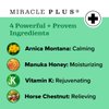 Miracle Plus Natural Arnica Bruise Body Gel | Arnica Montana Lotion For Thin Skin Bruising And Swelling After Surgery | Extra Strength Vitamin K Cream | Skin Care Arnica Ointment For Bruises, 4 Oz