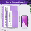 Check Registers for Personal Checkbook, Double Spiral Check Register Book, Budget Planner with Check Register for Personal and Work, 5.8'' x 8.3'' - Purple