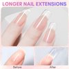 Makartt Poly Nail Gel: Clear 50ML Gel Builder for Natural-Looking Strengthener 3D Molding Gel for Trendy Nail Art-Long-Lasting and Easy to Use Supplies