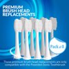 ToiletTree Products Poseidon Replacement Brush Heads for Poseidon Rechargeable Sonic Toothbrush, 8 Pack