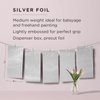 Fromm Color Studio Medium Weight Pop Up Hair Foil in Silver, 5" x 11" Embossed Aluminum Foil Sheets, Hair Foils for Highlighting and Coloring - 500 Foil Sheets