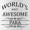 CafePress World's Most Awesome Para Stainless Water Bottle 1 1.0L (34 oz) Stainless Steel Water Bottle