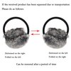 ZLYC Womens Girls Winter Fashion Adjustable Faux Fur EarMuffs Ear Warmers, Grey