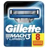Gillette Mach3 Turbo Razor Blades for Men, Pack of 8