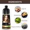 Herbishh Hair Color Shampoo for Gray Hair – Magic Hair Dye Shampoo – Colors Hair in Minutes–Long Lasting–500 Ml–3-In-1 Hair Color–Ammonia-Free | Herbishh (Chestnut Brown)