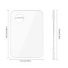Acrylic Cosmetic Makeup Palette, Makeup Mixing Tray with Makeup Spatula Metal Mirror for Beauty Salon Color Cream Liquid Foundation Mixing Palette (2 Pcs Transparent palettes)