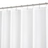 N&Y HOME Extra Long Shower Curtain or Liner 72" W x 108" H - Hotel Quality, Washable Fabric, White Bathroom Curtains with Grommets, 72x108