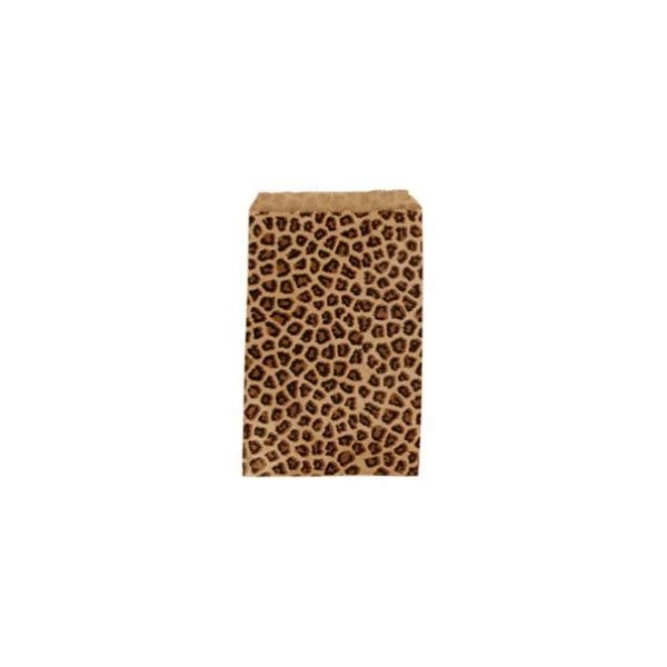 888 Display - 200 pcs of 6" x 9" Leopard Tone Paper Gift Bags Shopping Sales Tote Bags