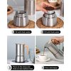 Sivaphe Stainless Steel Stovetop Espresso Coffee Maker 4 cups | Induction Support 10OZ Espresso Pot | Mocha Pot 200ml with Instructions(1 Cup=50ml)