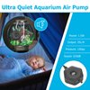 hygger Ultra Silent 1.5W Fish Bowl Aqaurium Mini Air Pump with Accessories, Oxygen Aerator Kit for Fish Tank 0.5-15 Gallon, Comes with 3/16 Inch Air Tubing, Air Stone, AC 110V/60HZ, Power Cord 3.6ft