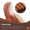 YAKUNCL Thickened Peach Wood Comb, Carved Wooden Comb, Anti Static Wooden Comb, Wooden Comb for Women, Wooden Hair Comb for All Hair Styles