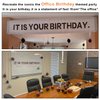 It is Your Birthday Banner, The Office Theme Infamous Husband Birthday Party Decorations,Grey Brown Black Latex Balloons,White Crepe Streamer Rolls + Tape,The Office Birthday Decorations 49Pcs Kit