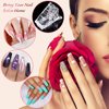 MIKIMIQI 5 Pcs Poly Gel Quick Building Nail Tips Clip Plastic Transparent Finger Extension UV LED Builder Finger Extension Clip Nail Tips Clips for Quick Building DIY Manicure Nail Art Tool