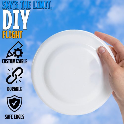 Fun Express DIY Plastic Flying Disks- Set of 24 - Party Favors and Crafts for Kids