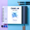 CANSON Art Book Watercolor Paper Notebook, 7.8x7.8 inches, White