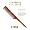 Kent 8T Rat Tail Combs Teasing Comb for Hair Styling and Sectioning, Handmade Fine Tooth Comb Parting Combs for Braiding Hair and Styling Comb Combs for Women