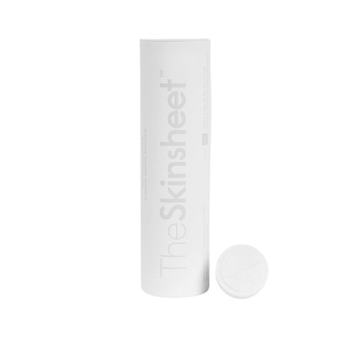 Cleansing Coins, 100% Biobased Cotton Face Cloth, Dermatologist-Approved, Portable for Travel, Disposable Towels for Sensitive Skin, Makeup Remover & Dry Wipes, Biodegradable, Made in USA, 12 Count.