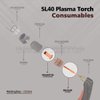 WeldingStop 9-0094 9-0096 SL40 Torch Plasma Electrode Tip fit Thermal Dynamics Cutmaster 42/12+ Plasma Cutter SL40 Plasma Torch Consumables 10pcs