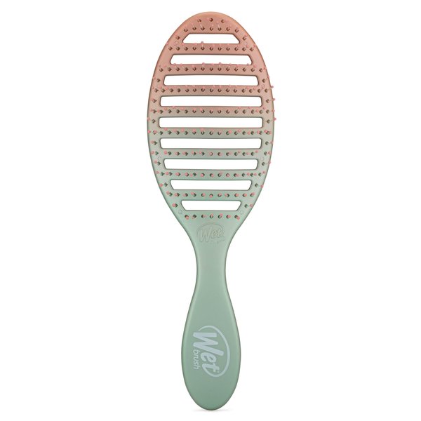 Wet Brush Speed Dry Hair Brush, Seafoam/Coral (Feel Good Ombre) - Vented Design & Soft HeatFlex Bristles Are Blow Dry Safe - Ergonomic Handle Manages Tangles - Pain-Free Hair Accessories