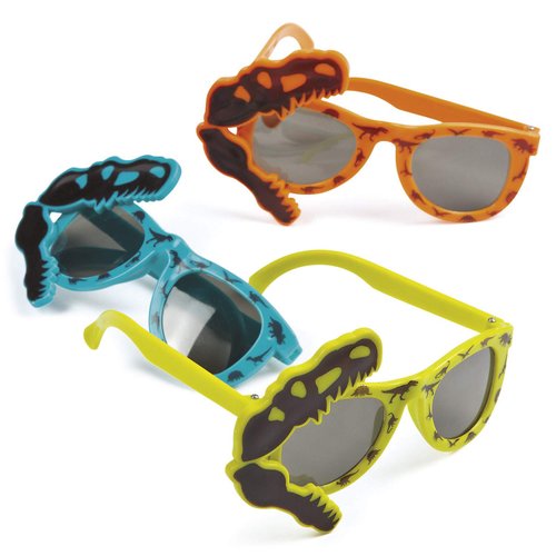 Fun Express Dinosaur Party Sunglasses - Dino Dig Party Favors - VBS Vacation Bible School Supplies/Decor - 12 Pack