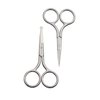 Motanar Eyebrow and Nose Hair Scissors, 3.5” Stainless Steel Professional Facial Hair Beard Eyelashes Ear Hairs and Moustache Scissors Trimmer 2 Pieces