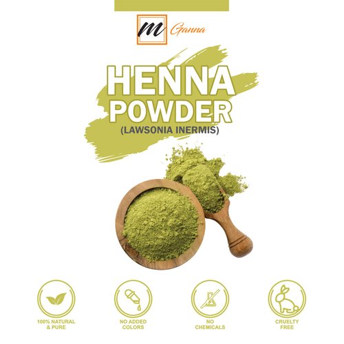 100% Natural Henna Powder Pure Lawsonia Inermis For Hair Dye and Color | No Gluten | No Parabens | No Fillers | No Sulfates | No PPD or Any Chemicals for Healthy Hair Care 0.50 LBS 227 GMS