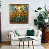 Stained Glass Puzzles for Adults 1000 Pieces and up, PICKFORU Sunflowers Puzzle as Home Decor, Butterfly Flower Puzzles as Home Decor