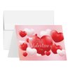 Happy Valentine’s Day Greeting Cards and Envelopes, Beautiful and Romantic Valentines Love Hearts Greetings for Husband, Wife, Boyfriend, Girlfriend | 4.25 x 5.5" | 25 per Pack