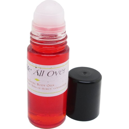 Lick Me All Over Scented Body Oil Fragrance [Roll-On - Clear Glass - Red - 1 oz.]