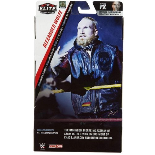 WWE Alexander Wolfe Elite Collection 6-inch Action Figure with Deluxe Articulation, TrueFX Facial Detailing, Iconic Ring Gear & Accessory, Ages 8 and Older