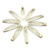 Dofash 20Pcs 4.5CM/1.77IN Mini Slim Snap Hair Clips Hair Barrettes Hair Accessories for Women Thin Hair (Blonde)