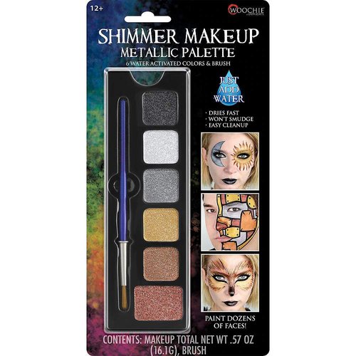 Hallo Makeup Halloween Costume Accessories Makeup Shimmer Makeup Metallic Palette 4pc